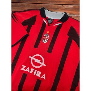Drako Shirt One Size Red AC Milan Zafira Football‎ Soccer Jersey Fits Like Large